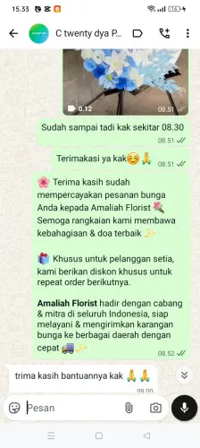 Testimonial Standing Flower meikarta